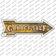 Garage Sale Bulb Letters Novelty Arrow Sticker Decal