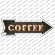 Coffee Bulb Letters Novelty Arrow Sticker Decal