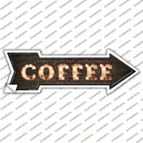 Coffee Bulb Letters Novelty Arrow Sticker Decal