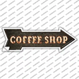 Coffee Shop Bulb Letters Novelty Arrow Sticker Decal