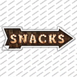 Snacks Bulb Letters Novelty Arrow Sticker Decal