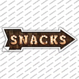 Snacks Bulb Letters Novelty Arrow Sticker Decal