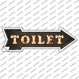 Toilet Bulb Letters Novelty Arrow Sticker Decal