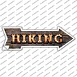 Hiking Bulb Letters Novelty Arrow Sticker Decal