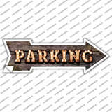 Parking Bulb Letters Novelty Arrow Sticker Decal