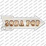 Soda Pop Bulb Letters Novelty Arrow Sticker Decal