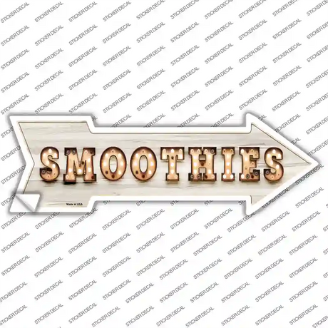 Smoothies Bulb Letters Novelty Arrow Sticker Decal
