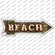Beach With Trees Bulb Letters Novelty Arrow Sticker Decal