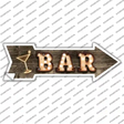 Bar With Cocktail Bulb Letters Novelty Arrow Sticker Decal