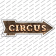 Circus Bulb Letters Novelty Arrow Sticker Decal