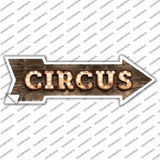 Circus Bulb Letters Novelty Arrow Sticker Decal