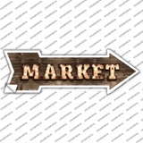 Market Bulb Letters Novelty Arrow Sticker Decal