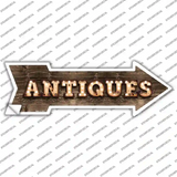 Antiques Bulb Letters Novelty Arrow Sticker Decal