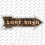 Love XOXO Bulb Letters Novelty Arrow Sticker Decal