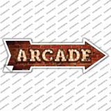 Arcade Bulb Letters Novelty Arrow Sticker Decal