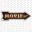 Movie Night Bulb Letters Novelty Arrow Sticker Decal