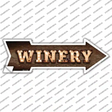 Winery Bulb Letters Novelty Arrow Sticker Decal