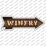 Winery Bulb Letters Novelty Arrow Sticker Decal