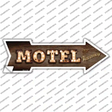 Motel Bulb Letters Novelty Arrow Sticker Decal