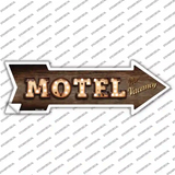 Motel Bulb Letters Novelty Arrow Sticker Decal