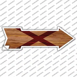 Alabama State Flag Novelty Arrow Sticker Decal