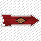 Arkansas State Flag Novelty Arrow Sticker Decal