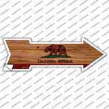 California State Flag Novelty Arrow Sticker Decal