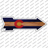 Colorado State Flag Novelty Arrow Sticker Decal