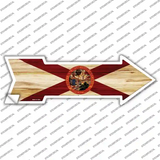 Florida State Flag Novelty Arrow Sticker Decal
