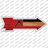 Mississippi State Flag Novelty Arrow Sticker Decal