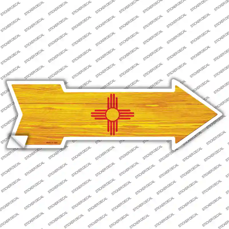 New Mexico State Flag Novelty Arrow Sticker Decal
