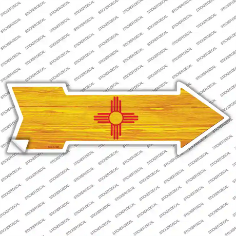 New Mexico State Flag Novelty Arrow Sticker Decal