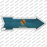 Oklahoma State Flag Novelty Arrow Sticker Decal