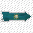 South Dakota State Flag Novelty Arrow Sticker Decal