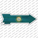 South Dakota State Flag Novelty Arrow Sticker Decal