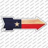 Texas State Flag Novelty Arrow Sticker Decal