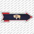 Wyoming State Flag Novelty Arrow Sticker Decal