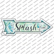 Splash Zone Novelty Arrow Sticker Decal