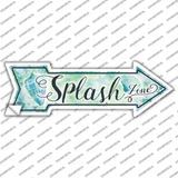Splash Zone Novelty Arrow Sticker Decal