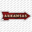 Arkansas Bulb Lettering Novelty Arrow Sticker Decal