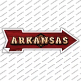 Arkansas Bulb Lettering Novelty Arrow Sticker Decal