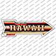 Hawaii Bulb Lettering Novelty Arrow Sticker Decal