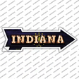 Indiana Bulb Lettering Novelty Arrow Sticker Decal