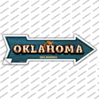 Oklahoma Bulb Lettering Novelty Arrow Sticker Decal