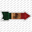 Mexico Flag Novelty Arrow Sticker Decal