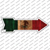 Mexico Flag Novelty Arrow Sticker Decal