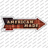 American Made Bulb Letters Novelty Arrow Sticker Decal