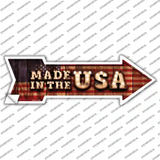 Made in the USA Bulb Letters Novelty Arrow Sticker Decal