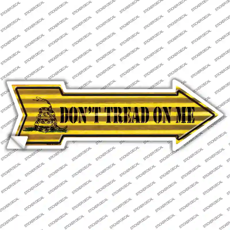 Dont Tread On Me Novelty Arrow Sticker Decal