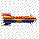 Arizona Flag Novelty Arrow Sticker Decal